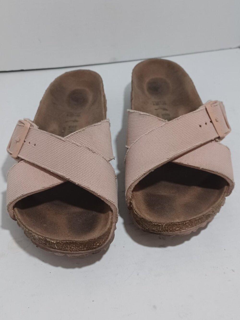 Birkenstock Siena Vegan Soft Footbed Canvas Sandal Soft Pink EU 39/US 8 1/2